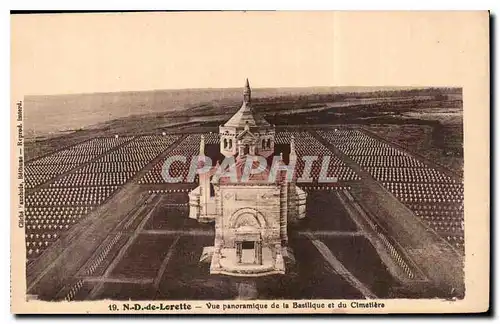 Ansichtskarte AK ND de Lorette Vue panoramique de la Basilique et du Cimetiere