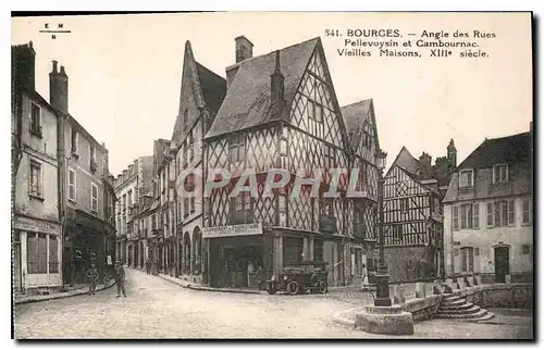 Cartes postales Bourges Angle des Rues Pellevoysin et Cambournac