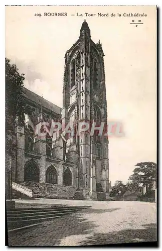 Ansichtskarte AK Bourges La Tour Nord de la Cathedrale