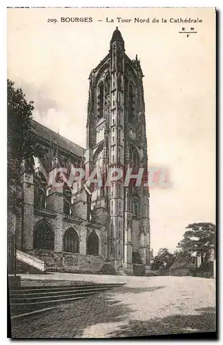 Cartes postales Bourges La Tour Nord de la Cathedrale