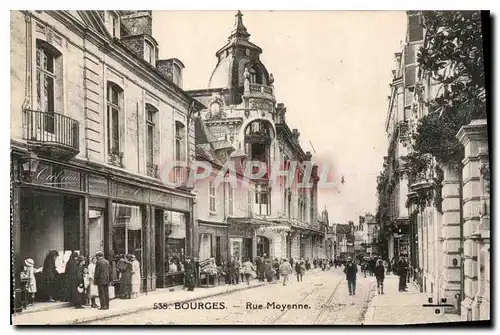 Cartes postales Bourges Rue Moyenne