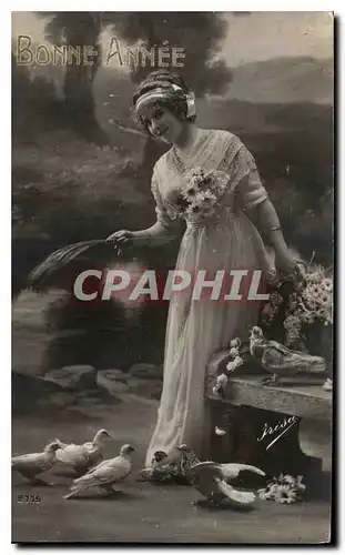 Cartes postales Bonne Annee Femme