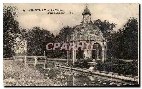 Cartes postales Chantilly Le Chateau l'Ile d'Amour