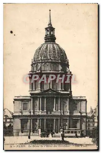 Cartes postales Paris Le Dome de l'Hotel des Invalides