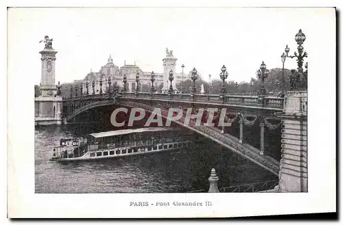 Cartes postales Paris Pont Alexandre III