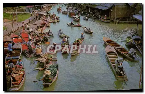 Ansichtskarte AK Wad Sai Floating Market