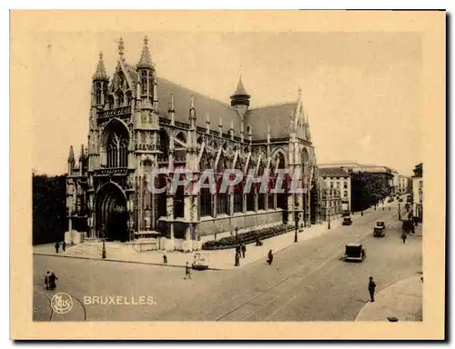 Cartes postales moderne Bruxelles Eglise Notre Dame du Sablon et Square du Petit Sablon