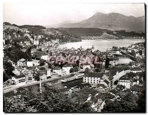 Cartes postales moderne Luzern mit Rigi