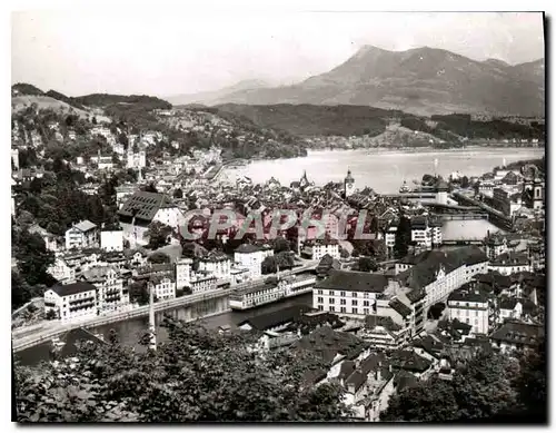 Moderne Karte Luzern mit Rigi