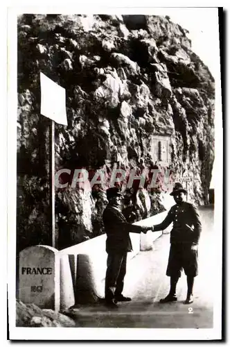 Cartes postales moderne France Italie Frontiere