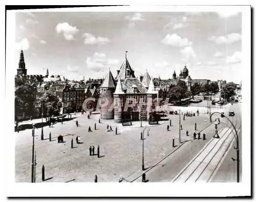 Moderne Karte Amsterdam Nieumarkt avec le Waag