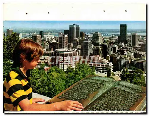 Cartes postales moderne Montreal Quebec Vue de Montreal du Mont Royal