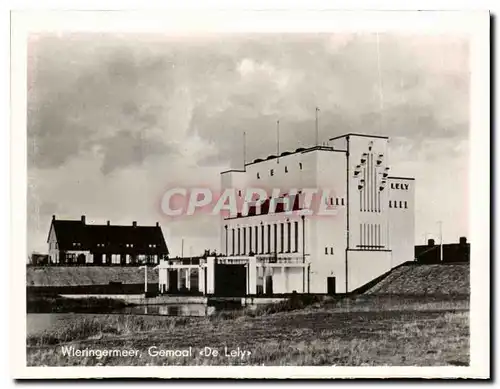 Cartes postales moderne Afsluitdijk Weiringermeer Gemaal de Lely