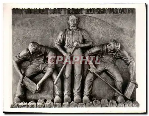 Cartes postales moderne Afsluitdijk Gedenk steen dan net Monument