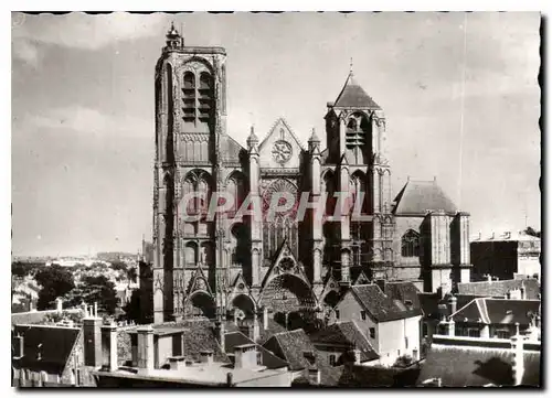 Moderne Karte Cathedrale St Etienne de Bourges La Facade