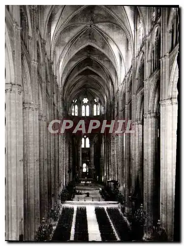 Moderne Karte Cathedrale St Etienne de Bourges Cathedrale St Etienne la Nef vue vers le Choeur