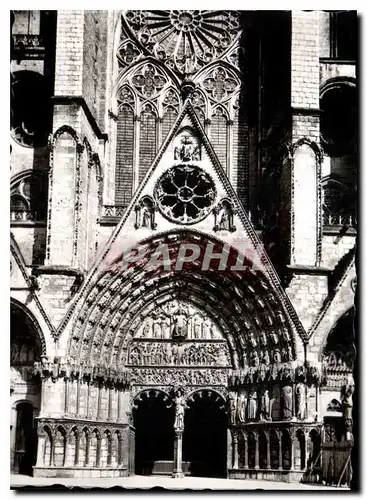 Cartes postales moderne Cathedrale St Etienne de Bourges Portail Central Au Tymphan le Jugement Dernier