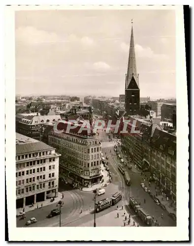 Cartes postales moderne Hamburg Blick in die Monckebergstrabe mit Petrikirche