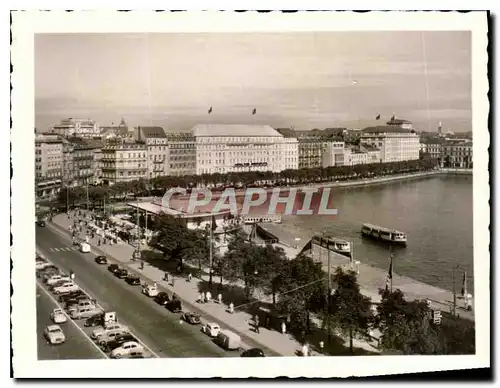 Moderne Karte Hamburg Dungfernsteig und Neuer Alsterpavillon