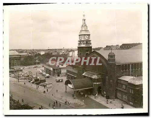 Moderne Karte Hamburg Hauptbahnhot und Kunsthalle