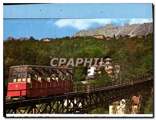 Moderne Karte Olympiastadt Innsbruck Tirol Hungerburgbahn