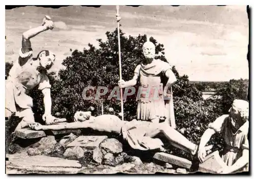 Moderne Karte Calvaire de Pontchateau  Station Jesus est Cloue a la Croix