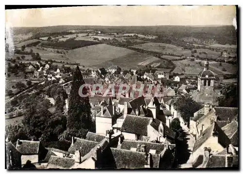 Moderne Karte Vezelay  Vue generale