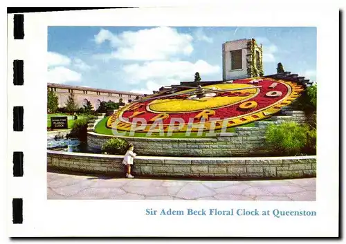 Moderne Karte Sir Adem Beck Floral Clock at Queenston