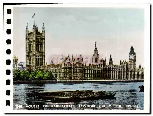 Moderne Karte The Houses of Parliament London from the river