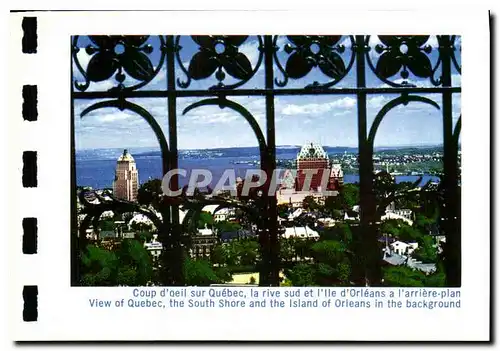 Ansichtskarte AK Coup d'oeil sur Quebec la rive sud et l'Ile d'Orleans a l'Arriere plan