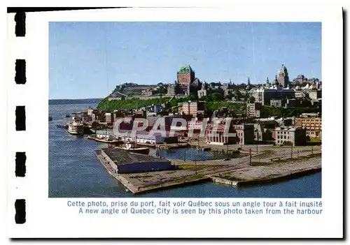Cartes postales Cette photo prise du port fait voir Quebec sous un angle tour a fait inusite