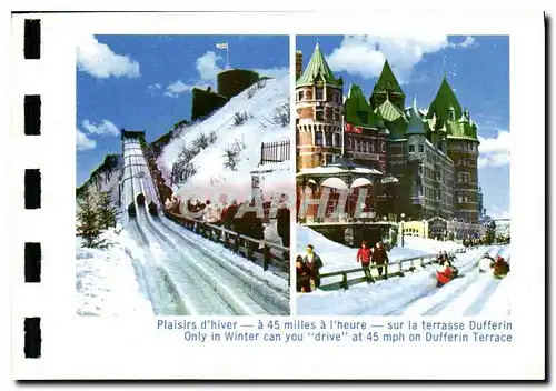 Cartes postales Plaisirs d'Hiver a 45 milles a l'heure sur la terrasse Dufferin