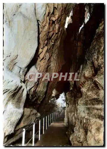 Cartes postales moderne Les Pyrenees Les Grottes de Betharram Sur la Passerelle dans la grande faille