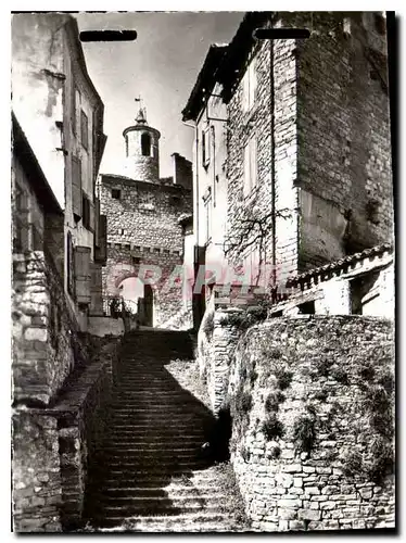 Moderne Karte Cordes Cite fortifiee de 1222 L'Escalier du Pater Noster et la Porte de l'Horloge