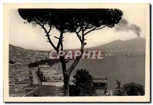 Moderne Karte Napoli Panorama col Pino