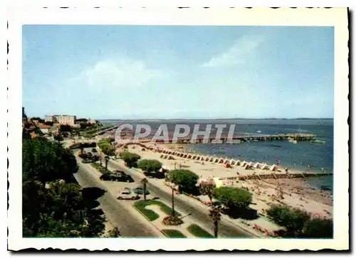 Moderne Karte Arcachon la plage et la Promenade