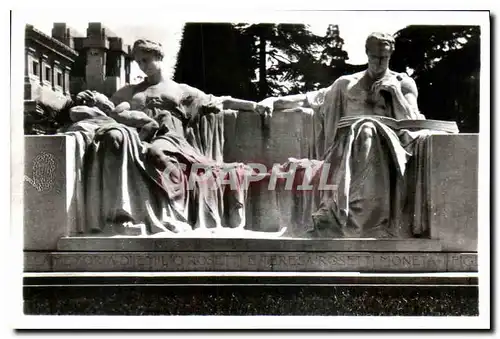 Moderne Karte Milano Cimitero Monumentale monument famille Rosetti