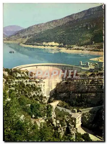 Moderne Karte Barrage de Castillon Basses Alpes