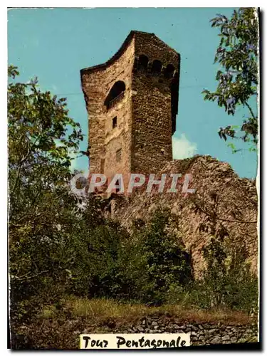 Moderne Karte Tour Pentagonale Castellane