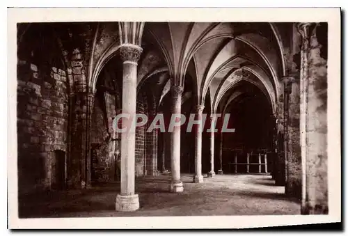 Moderne Karte Mont St Michel le Refectoire