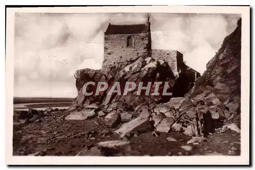 Cartes postales moderne Mont St Michel la chapelle Saint Auber