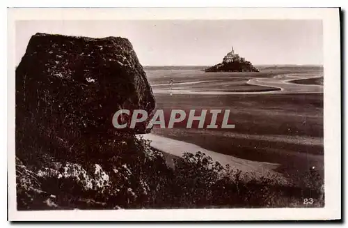 Moderne Karte Mont St Michel vue prise de Tombelaine