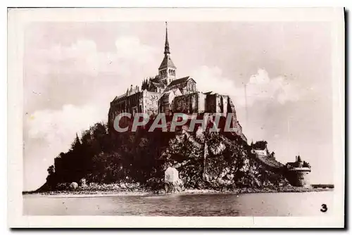 Moderne Karte Mont St Michel vue Nord Ouest