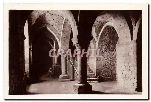 Cartes postales moderne Mont St Michel la Merveille XIII siecle Crypte de l'Aquilon