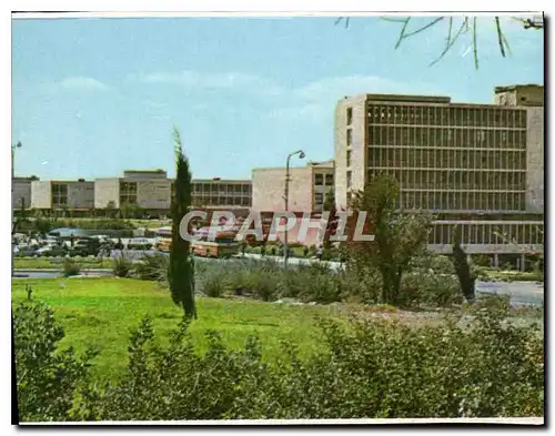 Moderne Karte L'Universite hebraique vue partielle des alentours avec le batiment Sherman