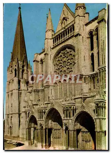 Cartes postales moderne Chartres  Portail Sud XIII siecle Tour et Fleche XII siecle