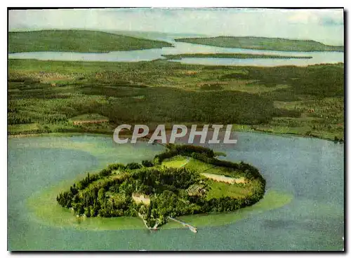 Cartes postales Insel Mainau im Bodensee Gesamtansicht der 45 ha groben Blumeninsel im Hintergrund Insel Reichen