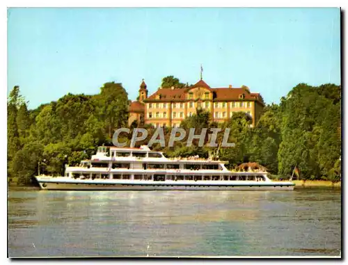 Moderne Karte Insel Mainau im Bodensee Die seebeherrschende lage des Deutsch Ordensschlosses Bezaubert die an