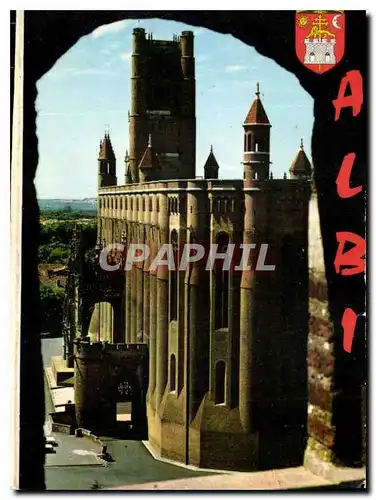 Cartes postales moderne Albi Tarn la Basilique Ste Cecile XIII S vue du Donjon de la Collegiale St Salvy