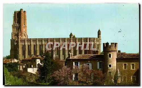 Cartes postales moderne Albi Tarn Basilique Ste Cecile XIII S au premier plan Maison du Peintre toulouse Lautrec